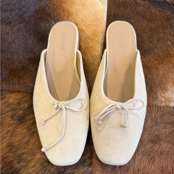 New Flattered Malva Suede Mule - Beige - Picture 2 of 6